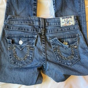 True religion skinny jeans with rhinestones. Not sold anywhere anymore. RARE!!